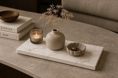 Decoratieve composiet plank voor kaarsen en woonaccessoires
