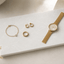 Composiet sieradenplateau met marmerlook voor horloge en sieraden