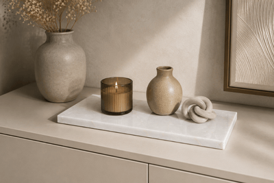 Decoratief plateau van composiet voor kaarsen en woonaccessoires
