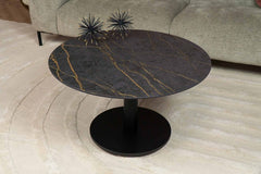 Salontafel Bistro Zwart Rond Dekton Laurent