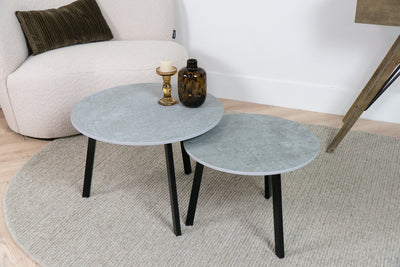 Salontafel Rond Kreta Tweedelig