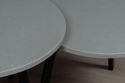 Salontafel set Novi Delicato Crema - ⌀ 50 + ⌀ 60 cm