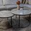 Salontafel set Taj Mahal Marazzi rond 2-delig met Deluxe onderstel
