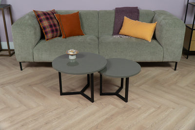 Salontafel Rond Belgian Buxy Tweedelig