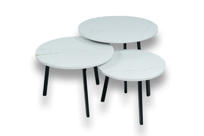 Salontafel set rond driedelig Et. Glow - ⌀ 50 + ⌀ 60 + ⌀ 70 cm