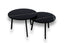 Salontafel set rond Et. Noir - ⌀ 60 + ⌀ 70 cm