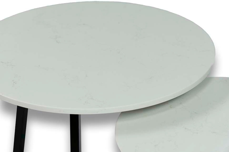 Salontafel set Frosty Carrina - ⌀ 50 + ⌀ 60 cm