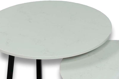 Salontafel set Novi Frosty Carrina - ⌀ 50 + ⌀ 60 cm