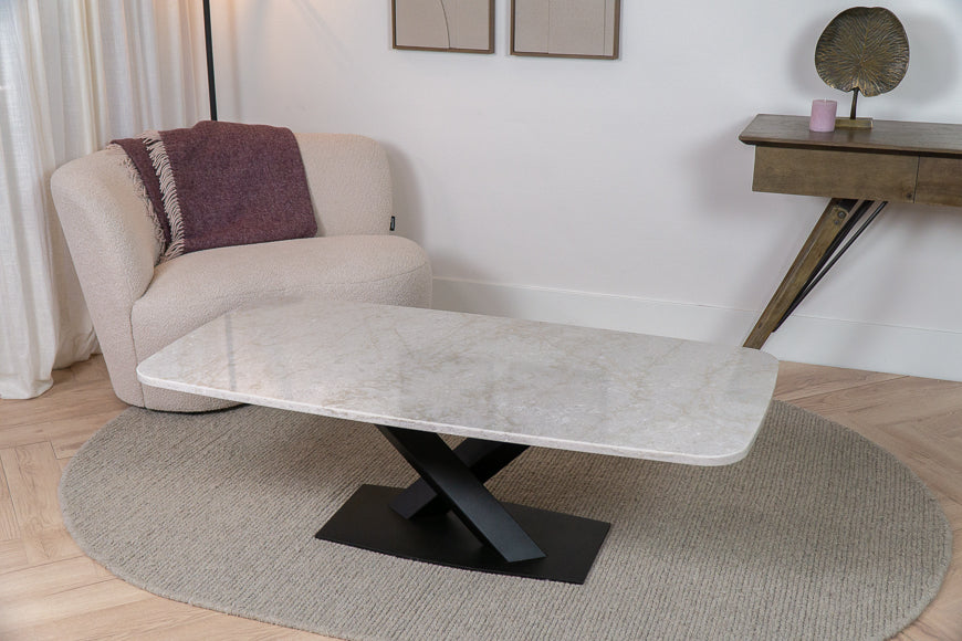 Salontafel Deens Ovaal Glencoe V-poot