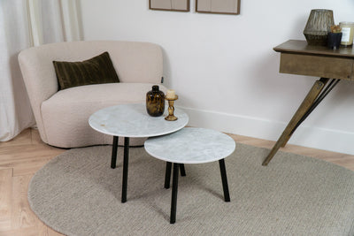 Salontafel Rond Himalaya Crystal Tweedelig