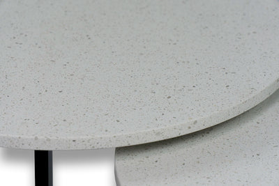 Salontafel set rond Intense White - ⌀ 60 + ⌀ 70 cm
