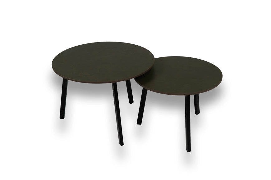 Salontafel set rond Dekton Keranium