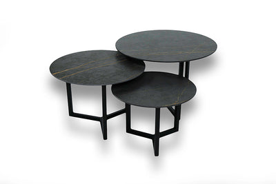 Salontafel Rond Laurent Premium Driedelig