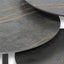 Salontafel Set Driedelig Zwart Rond Premium Dekton Laurent - ⌀ 50 + ⌀ 60 + ⌀ 70 cm
