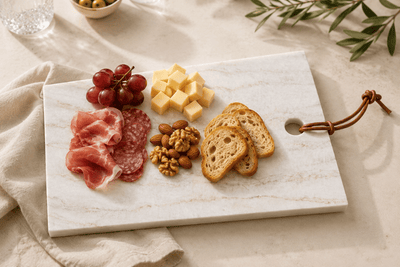 Luxe natuurstenen tapasplank voor borrelhapjes en serveerschaal