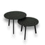 Salontafel set rond Nero Zimbabwe Vulcano