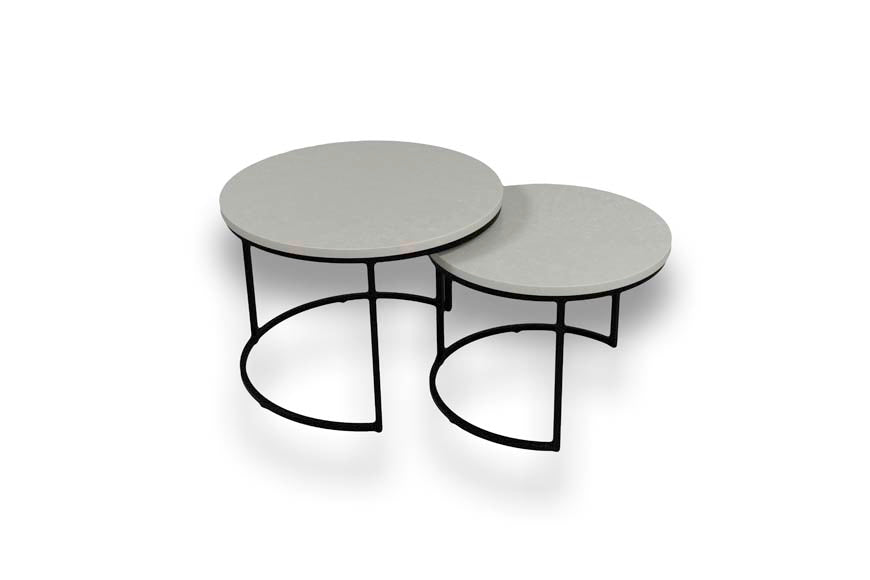 Salontafel set rond Nolita - ⌀ 50 + ⌀ 60 cm