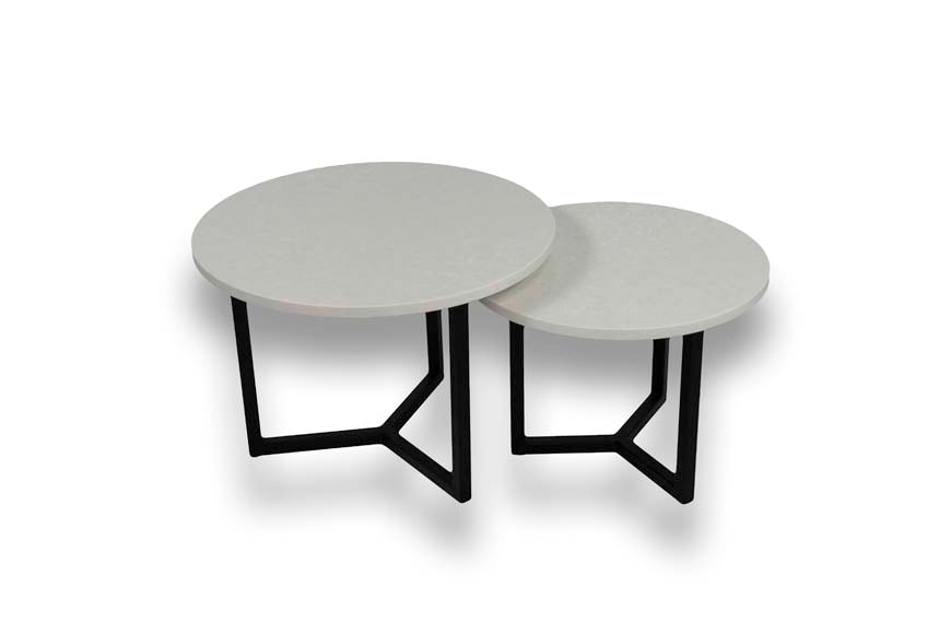 Salontafel set rond Nolita - ⌀ 50 + ⌀ 60 cm