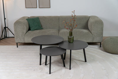 Salontafel Rond Piatra Grey Driedelig