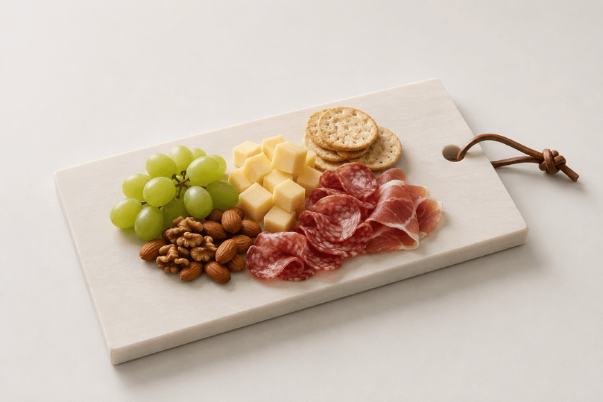 Natuurstenen tapasplank voor een luxe borrelplank