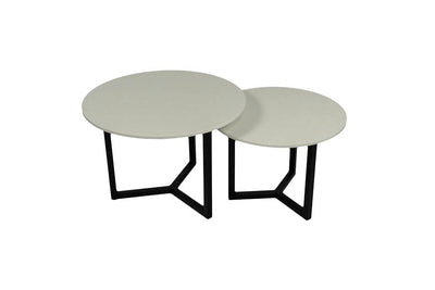 Salontafel set rond Premium Riverlet - ⌀ 50 + ⌀ 60 cm