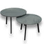 Salontafel set rond Rugged Concrete