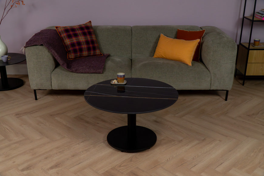 Salontafel rond Sahara Noir - ⌀ 80 cm