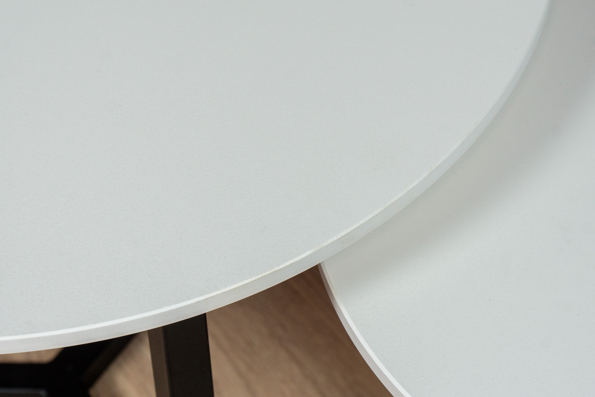 Salontafel set rond Abu Dhabi White - ⌀ 50 + ⌀ 60 cm