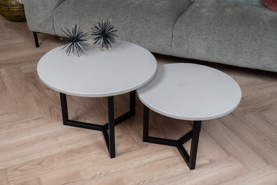 Salontafel Rond Linen Tweedelig