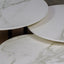 Salontafel set rond driedelig Neolith Calacatta Silk - ⌀ 50 + ⌀ 60 + ⌀ 70 cm
