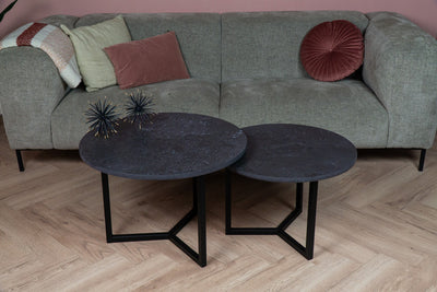 Salontafel Rond Fossil Tweedelig