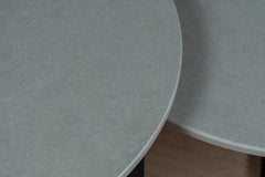Salontafel set rond Belgian Fog - ⌀ 60 + ⌀ 70 cm