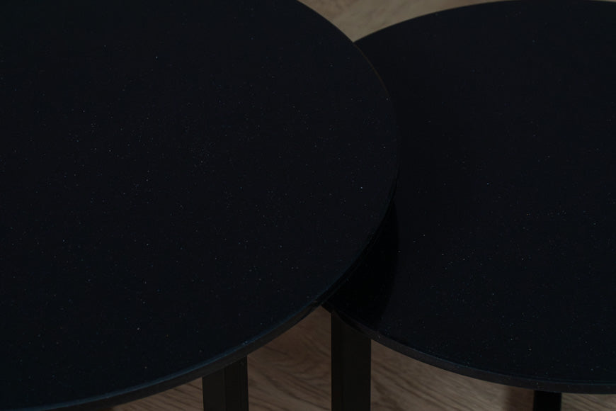 Salontafel set rond Negro Tebas - ⌀ 50 + ⌀ 60 cm