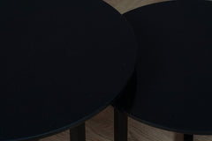 Salontafel set rond Negro Tebas - ⌀ 50 + ⌀ 60 cm