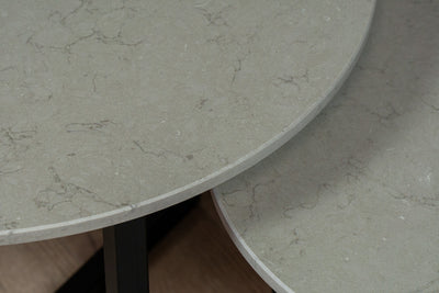 Salontafel set rond Coral Clay - ⌀ 50 + ⌀ 60 cm