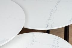 Salontafel set rond driedelig Et. Noctis - ⌀ 50 + ⌀ 60 + ⌀ 70 cm