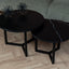 Salontafel Rond Venatino Marquina Tweedelig