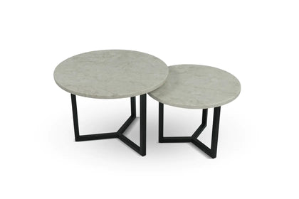Salontafelset Rond 2-delig | Technistone Glencoe Composiet | Premium