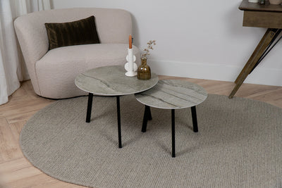 Salontafel Rond Silver Roots Tweedelig