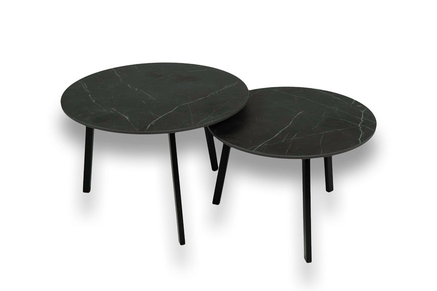 Salontafel set rond Smokestone