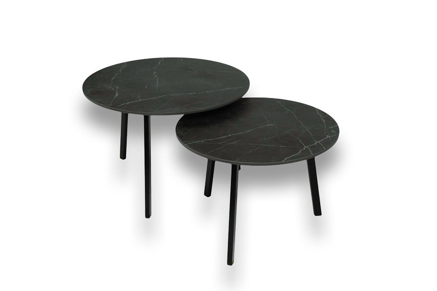 Salontafel set rond Smokestone