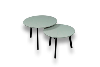 Salontafel Rond Eternal Statuario Tweedelig