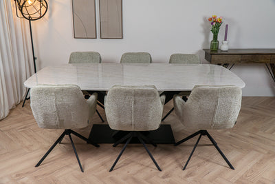 Eettafel Deens Ovaal Glencoe V-poot