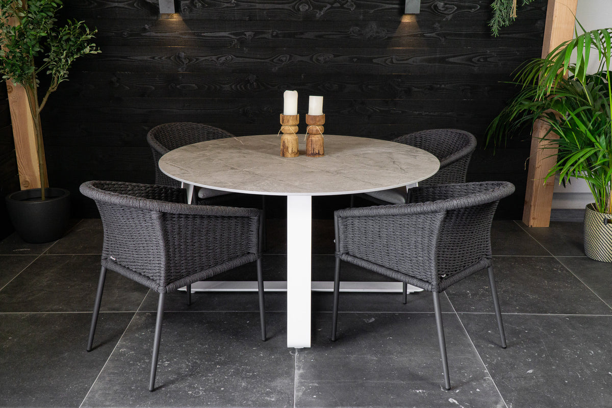 Tuintafel Modena wit Dekton Vera