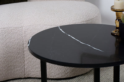 Salontafel Rond Venatino Marquina - ⌀ 60 cm