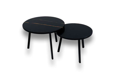 Salontafel set rond Venatino Sahara - ⌀ 50 + ⌀ 60 cm