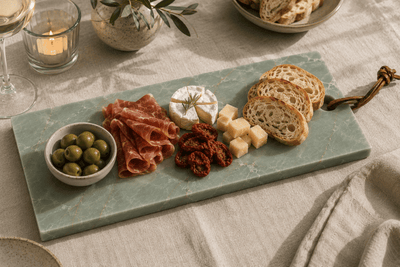 Verde Emerald Signature Tapasplank op gedekte tafel