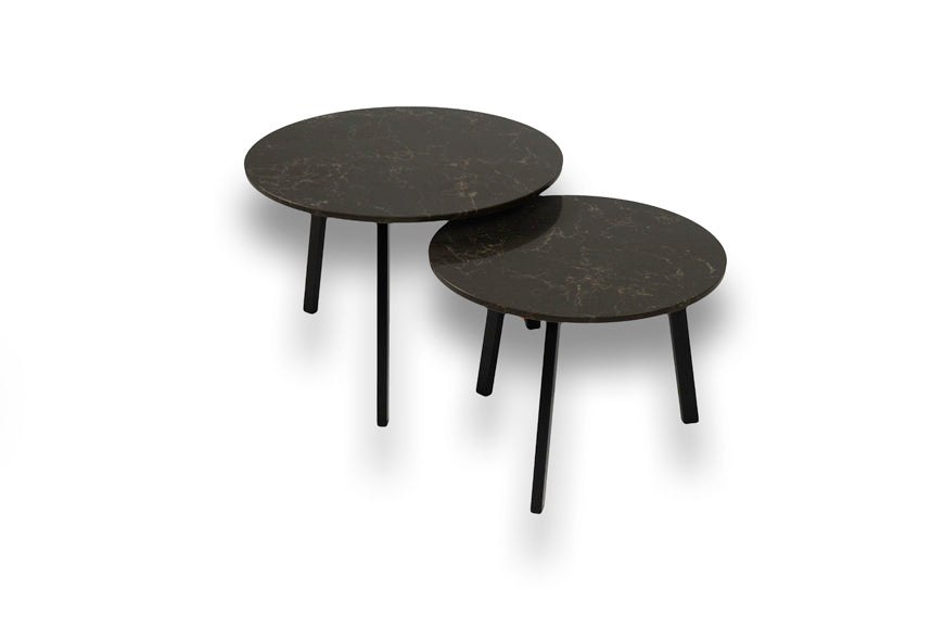 Salontafel set rond Woodlands - ⌀ 50 + ⌀ 60 cm