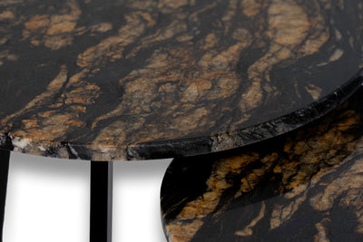 Salontafel set rond Black Fusion - ⌀ 50 + ⌀ 60 cm
