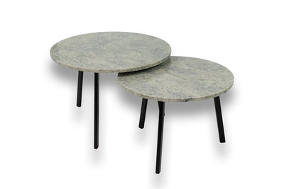Salontafel Rond Cashmere White Tweedelig